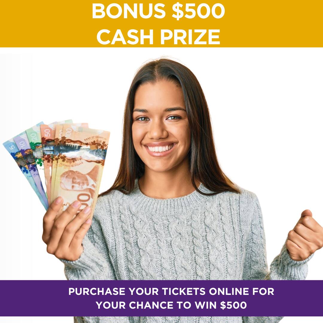 $500 Cash - Bonus for online purchasers